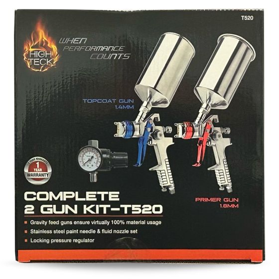 High Teck  Performance Series 2-Gun HVLP Primer and Top Coat Set