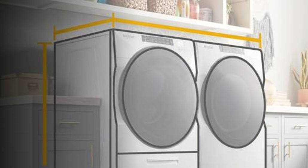 stack up washer and dryer dimensions