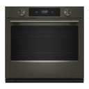 Kitchenaid® 30-inch Smart Electric Single Wall Oven with Intelligent Cooking Camera - Black Ore KOES930SBE
