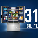 Maytag® 31 Cu. Ft. XL Capacity French Door Bottom Mount Refrigerator with Ice + Water MRFF4336TZ