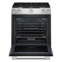 Kitchenaid® 30-Inch 5-Burner Dual Fuel Convection Slide-In Range with Baking Drawer KSDS730TPS