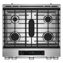 Kitchenaid® 30-Inch 5-Burner Dual Fuel Convection Slide-In Range with Baking Drawer KSDS730TPS