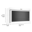 Whirlpool® 1.1 Cu. Ft. Flush Mount Microwave with Turntable-Free Design YWMMF5930PW