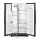 Whirlpool® 33-inch Wide Side-by-Side Refrigerator - 21 cu. ft. WRS331SDHB