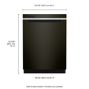 Whirlpool® Large Capacity Dishwasher with 3rd Rack WDTA50SAKV