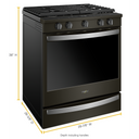 Whirlpool® 5.8 cu. ft. Smart Slide-in Gas Range with Air Fry, when Connected WEG750H0HV