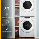 Whirlpool® 5.0 cu.ft I.E.C. Closet-Depth Front Load Washer with Intuitive Controls WFW560CHW