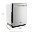 Maytag® Top Control Dishwasher with Dual Power Filtration and PowerBlast® Cycle MDB4949SKZ