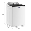 Maytag® Pet Pro Top Load Washer - 5.4 cu. ft. IEC MVW6500MW Maytag® Pet Pro Top Load Washer - 5.4 cu. ft. IEC MVW6500MW