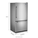 Maytag® 33-Inch Wide Bottom Mount Refrigerator - 22 Cu. Ft. MBF2258FEZ