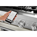 KitchenAid® 36'' Smart Commercial-Style Gas Range with 6 Burners KFGC506JMH