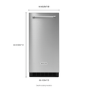 KitchenAid® 15'' Automatic Ice Maker with PrintShield™ Finish KUIX535HPS