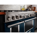 KitchenAid® 48'' Smart Commercial-Style Gas Range with Griddle KFGC558JIB