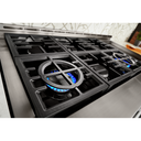 KitchenAid® 48'' Smart Commercial-Style Gas Range with Griddle KFGC558JIB