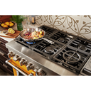 KitchenAid® 48'' Smart Commercial-Style Gas Range with Griddle KFGC558JYP