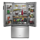 Kitchenaid® 23.8 cu. ft. 36 Counter-Depth French Door Platinum Interior Refrigerator with PrintShield™ Finish KRFC704FPS