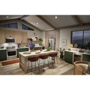 Kitchenaid® 23.8 cu. ft. 36" Counter-Depth French Door Platinum Interior Refrigerator with PrintShield™ Finish KRFC704FPS