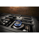 KitchenAid® 48'' Smart Commercial-Style Dual Fuel Range with Griddle KFDC558JYP