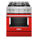 KitchenAid® 30'' Smart Commercial-Style Gas Range with 4 Burners KFGC500JPA