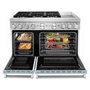 KitchenAid® 48'' Smart Commercial-Style Dual Fuel Range with Griddle KFDC558JMB