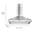 Kitchenaid® 36 Wall-Mount, 3-Speed Canopy Hood KVWB406DSS