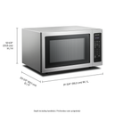 21 3/4" Countertop Convection Microwave Oven - 1000 Watt KMCC5015GSS
