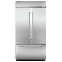 Kitchenaid® 24.2 Cu. Ft. 42 Width Built-In Stainless French Door Refrigerator with Platinum Interior Design KBFN502ESS