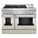 KitchenAid® 48'' Smart Commercial-Style Gas Range with Griddle KFGC558JMH