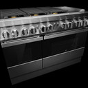 Jennair® NOIR™ 48" Dual-Fuel Professional Range with Chrome-Infused Griddle JDRP548HM