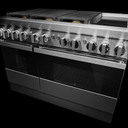 Jennair® NOIR™ 48" Dual-Fuel Professional Range with Chrome-Infused Griddle JDRP548HM
