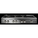 Jennair® 48" RISE™ Gas Professional-Style Rangetop with Chrome-Infused Griddle JGCP548HL