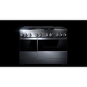 Jennair® NOIR™ 48" Dual-Fuel Professional Range with Chrome-Infused Griddle and Gas Grill JDRP748HM