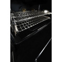Jennair® NOIR™ 48" Dual-Fuel Professional Range with Chrome-Infused Griddle and Gas Grill JDRP748HM