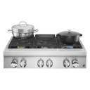 Jennair® 36" NOIR™ Gas Professional-Style Rangetop JGCP436HM