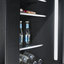 Jennair® RISE™ 24" Under Counter Glass Door Refrigerator, Left Swing JUGFL242HL