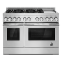 Jennair® 48 RISE™ Gas Professional-Style Range with Chrome-Infused Griddle JGRP548HL