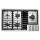 Jennair® Euro-Style 36 JX3™ Gas Downdraft Cooktop JGD3536GS