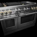 Jennair® RISE™ 48" Dual-Fuel Professional Range with Chrome-Infused Griddle and Gas Grill JDRP748HL