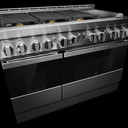 Jennair® 48" NOIR™ Gas Professional-Style Range with Chrome-Infused Griddle JGRP548HM