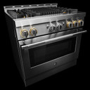 Jennair® 36" RISE™ Gas Professional-Style Range with Infrared Grill JGRP636HL