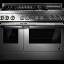Jennair® 48" RISE™ Gas Professional-Style Range with Chrome-Infused Griddle and Infrared Grill JGRP748HL