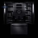 Jennair® RISE™ 72” Counter-Depth French Door Refrigerator with Obsidian Interior JFFCC72EHL