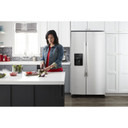 Amana® 33-inch Side-by-Side Refrigerator with Dual Pad External Ice and Water Dispenser ASI2175GRS