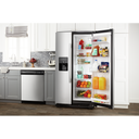 Amana® 33-inch Side-by-Side Refrigerator with Dual Pad External Ice and Water Dispenser ASI2175GRS