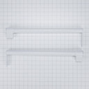 Refrigerator Top Freezer Handle Kit, White W10721892
