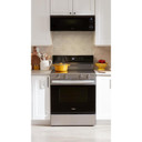 Whirlpool® 30-inch Smart Electric Range with Air Cooking Technology, WipeClean™ Coating, Steam/Self Cleaning, Rapid Preheat 5.3 CuFt Capacity YWFES7530RZ