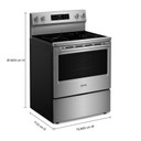 Maytag® 30-Inch Convection Electric Range With No Preheat Air Fry and Air Baking - 5.3 Cu. Ft. YMFES6030RZ