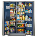 Maytag® 36-inch Wide Counter-Depth Side-by-Side Refrigerator with Arctic Blue Interior - 20.8 Cu. Ft. MRSC6636RZ
