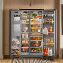 Kitchenaid® 28.7 Cu. Ft. Side-by-Side Refrigerator with Exterior Ice and Water Dispenser in PrintShield™ Finish KRSF536RPS
