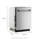 Kitchenaid® Third Level Utensil Rack Dishwasher with 30+ Total Wash Jets in PrintShield™ Finish, 47 dBA KDTS224SPS